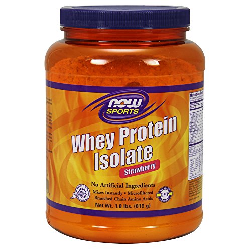 NOW Sports Strawberry Whey Protein Isolate,1.8-Pound