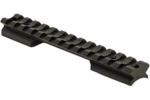 Nightforce Standard Duty Base | 1-Piece 1913 Mil-Std/Picatinny Black Anodized Aluminum Mounting Base Compatible with Howa 1500 & Weatherby Vanguard | 20 MOA - Long Action