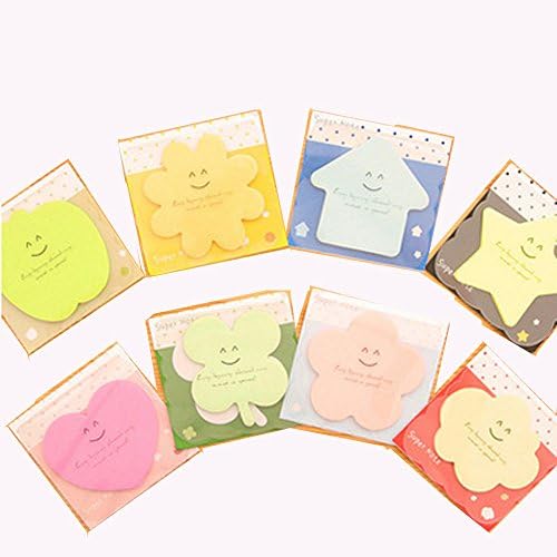Creative Cute Memo Sticky Note Self-Stick Note Post-it Note( 8 Pack, 25 Sheets/ Pack)