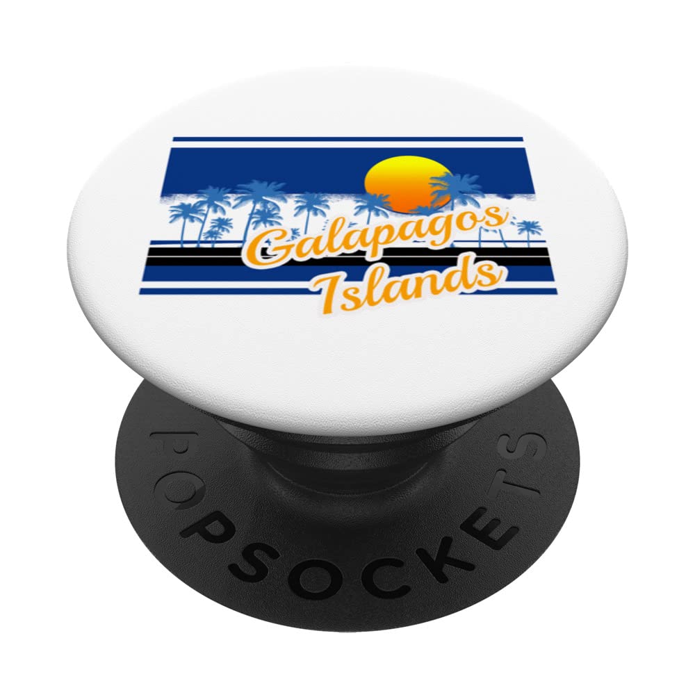Galapagos Islands Vintage Surf Style Retro Beach PopSockets Swappable PopGrip
