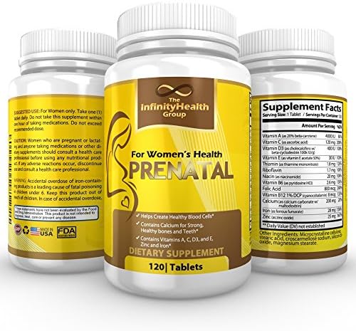 BEST PURE Prenatal Vitamin for Womens Health before &amp; with pregnancy, Top Selling Women's Supplement for a Healthy Pregnancy - 120 Count - With Folic Acid