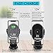 Wireless Charging Car Mount Holder Dock-Wefunix 10W/7.5W Fast Wireless Car Charger Compatible with Samsung Note9/8 S9 S8 S7 iPhone Xs XsMax X 8 and All QI Phones-QC3.0 Car Adapter Included (Grey)