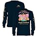 Simply Southern Long Sleeve T-Shirt - Give Thanks Navy (Medium)