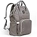 Land Baby Diaper Bag Backpack - Multi-Function Waterproof Maternity Travel Nappy Bags for Baby Care - Large Capacity, Durable and Stylish (Grey)