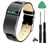 KingBaas Compatible for Fitbit Charge HR Strap, Adjustable Watch Replacement Accessories Bands Compatible Fitbit Charge HR/Charge HR Band, Black