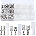 Glarks 315Pcs Quick Splice 2.8mm 4.8mm 6.3mm Male and Female Wire Spade Connector Wire Crimp Terminal Block with Insulating Sleeve Assortment Kit primary