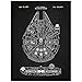 Inked and Screened Sci-Fi and Fantasy Star Wars Millennium Falcon - 1979