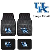 UK University of Kentucky Wildcats Front & Rear Car Truck SUV Vinyl Car Floor Mats - 4PC