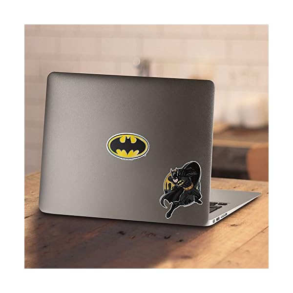 Popfunk Classic Batman Classic Logo Juniors Teen Girls T Shirt & Stickers - Image 5