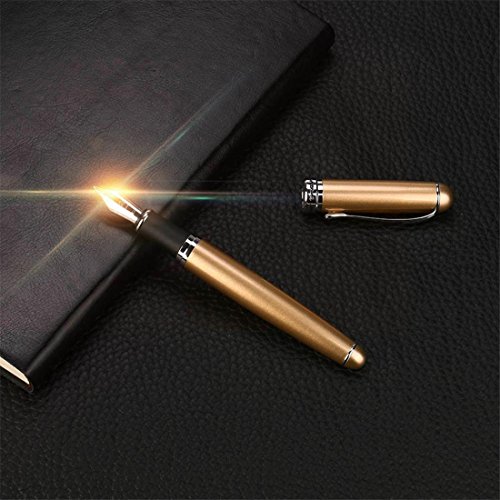 JinHao X750 Fountain Pen Matte Frosted Deluxe Black Extra Fine Nib (J)