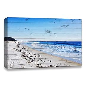 Canvas Wall Art Romantic Scene of Sea...