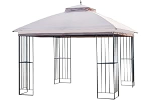 Garden Winds Replacement Canopy for The Garden Treasures Steel Finial Gazebo - Standard 350 - Beige