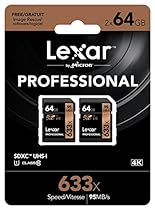 Lexar Professional 633x 64GB SDXC UHS-I Card w/Image Rescue 5 Software - LSD64GCB1NL6332 (2 Pack)