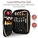 habe Makeup Brush Holder Travel Case, Makeup Brush Organizer Bag, 20 Brush Holders, Small, Compact, Fits Long and Thick Brushes, Cosmetic Bags for Women, 100% Cruelty-Free, Free Makeup Sponge Included