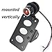 Black LED Vertical Side Mount License Plate Bracket Brake Running Rear Tail Light for Harley Bobber Chopper