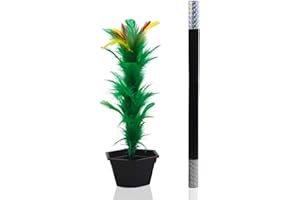 Shinena Magical Appearing Flower Magic Wand to Flower Easy Magic Tricks for Teenagers Funny Toys Magic Show Performance Prop for Adults Teenagers,Ideal Gift for Birthday , Magic Flower Pot & Wand