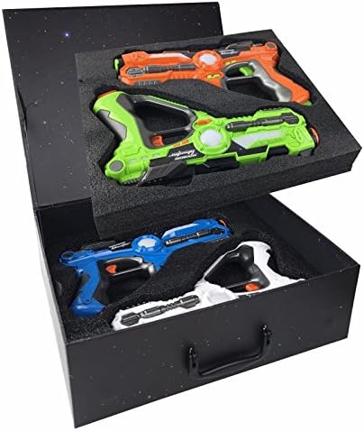 Laser Tag Set of 4 and Carrying Case Laser Tag for Kids Multiplayer 4 Pack