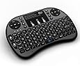 Rii i8+ BT Mini Wireless Bluetooth Backlight Touchpad Keyboard with Mouse for PC/Mac/Android, Black (RTi8BT-5)