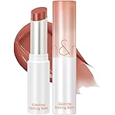 rom&nd GLASTING MELTING BALM 05 Nougat Sand | K-Beauty Juicy Lip Glow for Plump, Hydrated Lips & Buildable MLBB Color