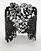 Filigree Vintage Adjustable Lace Wide Cuff Bracelets Bangles for Women Silver, Rose Gold, Gold or Black (Black)