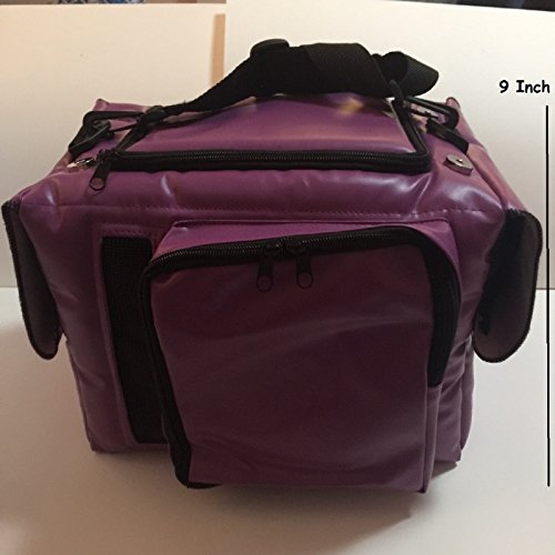 Hot Sale! PU Leather Thailand Classic Purple Style Puppy Kitten Sugar Glider Birds Prairie dog Chinchillas Small Pet Travel Cage Shoulder Bag Kennel Carrier By Polar Bear's Republic