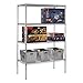 Sandusky Lee WS482474-C Chrome Steel Wire Shelving, 4 Adjustable Shelves, 800 lb. Per Shelf Capacity, 74