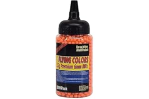 PALCO SPORTS Soft Air 6mm Flying Colors Premium Grade .12g BB (2,000ct. Bottle, Orange)