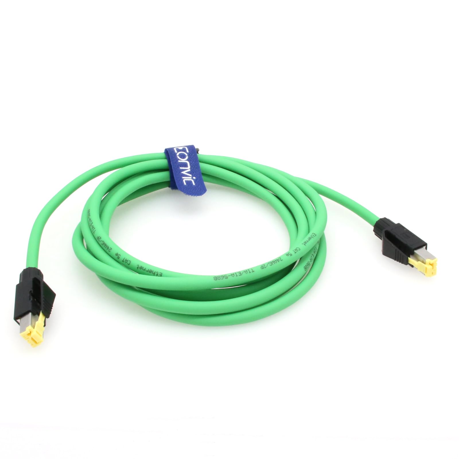 Eonvic RJ45 Male to RJ45 Male Gigabit Ethernet Cable Networks Cat 5e Shielded Cables for Industrial Camera (3M)
