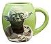 Vandor 99068 Star Wars Yoda 18 oz Oval Ceramic Mug, Green