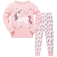 EULLA Girls Pajamas Cotton Kids Long Slevees Sleepwear Children Clothes Winter Nightwear fitfor 1~7 Years