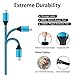 Android Charger Fast Charging Micro USB Cable, 6FT Nylon Micro Cord Wall Charger Block, AbcPow 2.1A Power Adapter with Phone Cord Compatible for Samsung Galaxy S7 S6 J7 J3 Note 5, LG G4 Motorola, HTC