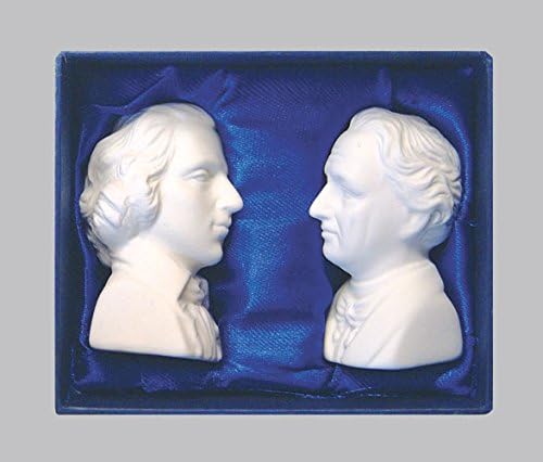 je 41g und pfefferstreuer aus porzellan 6 x 4 x 3 cm inkognito kuche fruhstuck salz pfeffer haushalt salz und pfefferstreuer schiller goethe von inkognito kunstler 66066 salz kuche