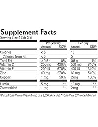 PreserVision Areds 2 Suplemento de vitaminas y minerales, paquete de variedad, paquete de 1 (210...