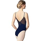 Tegmk Women Camisole Ballet Leotards for Dance Gymnastics Outfits Drawstring, Full Front Lining