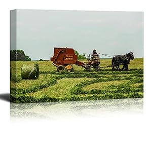 Canvas Wall Art for Living Room,Bedroom Home Artwork Paintings Farm Ready to Hang - 12x18 inches