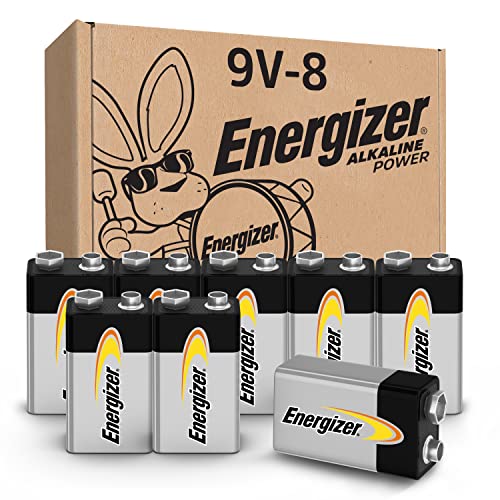 Energizer Alkaline Power 9 Volt Batteries