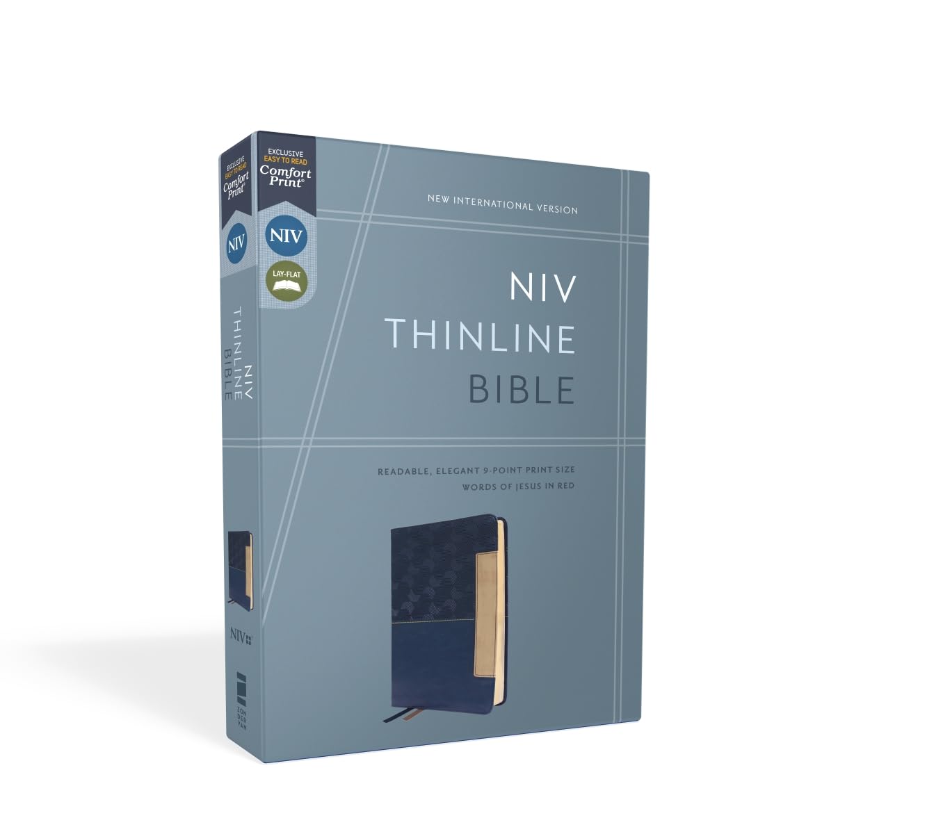 NIV, Thinline Bible, Leathersoft, Blue, Red Letter, Comfort Print