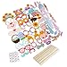 PBPBOX Happy Birthday Photo Booth Props with Sticks Funny Party Props for Kids