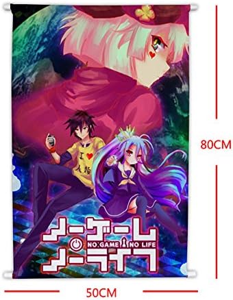 UUC Home Decor No?Game?No Life Anime Fabric Wall Scroll Poster 19.6X31.5 Inches-G0690