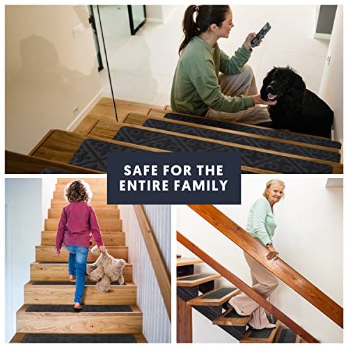 Treadsafe NonSlip Carpet Stair Treads, 15 Pack 8" x 30"Anti Moving