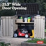 Keter Store It Out Midi Wheelie Bin Box Beige Brown Garden Storage view 13