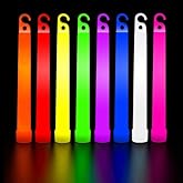 PartySticks Glow Sticks Party Supplies for Kids and Adults (30pk Assorted) - 6 Inch Bulk Glow Light Up Sticks Party Favors, Glow in the Dark Party Decorations, Waterproof Nontoxic Glow Necklaces