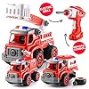Rc-Take-Apart-Building-Toys-with-Electric-Drill-Converts-to-a-Remote-Control-car-Gift-for-Boys-Ages-34567-Years-Old-and-up-Kids-Car-Toy-Stem-Construction-Trucks-3-in-one-DIY200 Top Race Remote Control Car STEM Toys for 3 4 5 6 7 Year Old Boys & Girls | RC Fire Trucks Set︱3 in 1 Take Apart Toys…