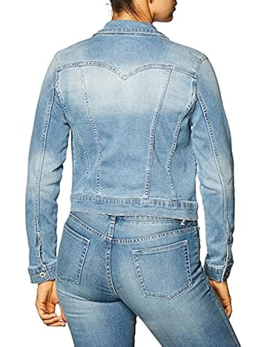 Jessica Simpson womens Pixie Classic Feminine Fit Crop Jean Jacket