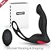VELENTIME 3 in 1 Remote Controlled Vibrating Prostate Massager Vibrator with Cock Ring and Ball Loop 9 Speeds G Spot Vibrator Waterproof Anal Sex Toy for Men Women and Couples