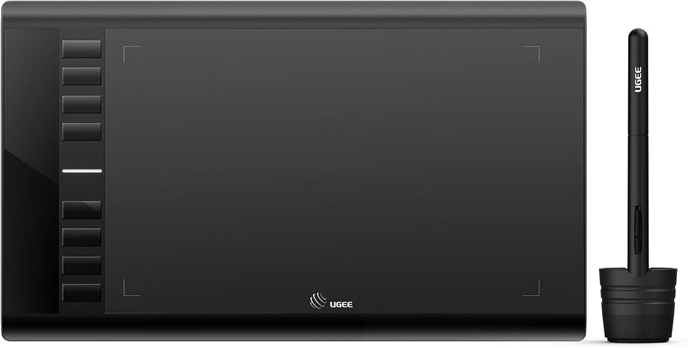 UGEE M708 V3 Graphics Tablet 10x6 Inch, 8192 Pressure, 8 Express Keys
