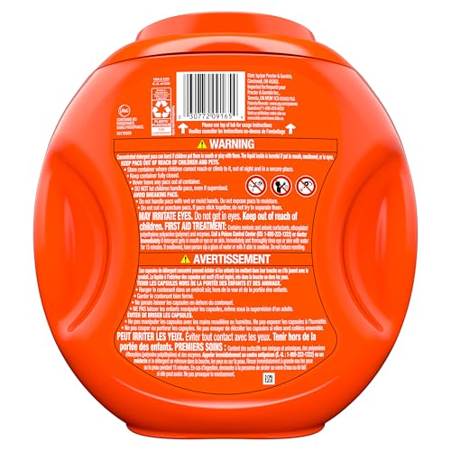 TIDE PODS LAUNDRY DETERGENT PACS, 3-IN-1 STAIN REMOVER, ODOR FIGHTER, COLOR PROTECTOR, 76 COUNT, HE COMPATIBLE, ORIGINAL SCENT