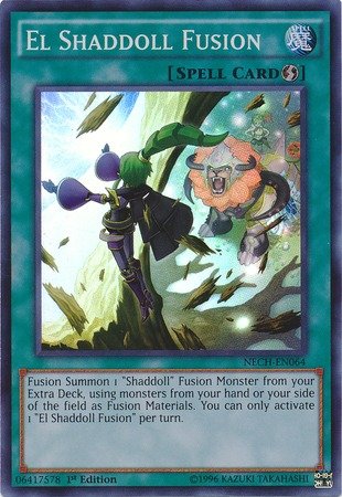 Yu-Gi-Oh! - El Shaddoll Fusion (NECH-EN064) - The New Challengers - 1st Edition - Super Rare