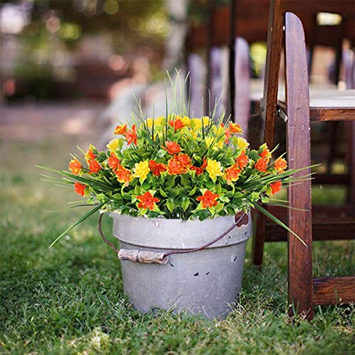 Rinlong Artificial UV Resistant Flowers Outdoor Fake Plants Greenery