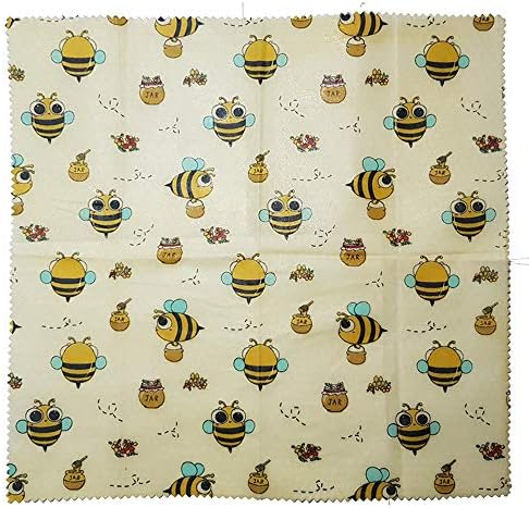 Bees wrap-Reusable food & sandwich wrap use for upto 1 year 100% Organic-ECO friendly,Sustainable ,free from plastic Pack of 3 1 Large,1 Medium,1 small beeswax wraps by Organique Planet